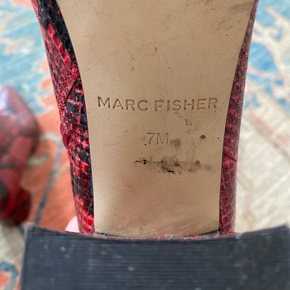 Marc Fisher Snakeskin Booties - Picture 9 of 9